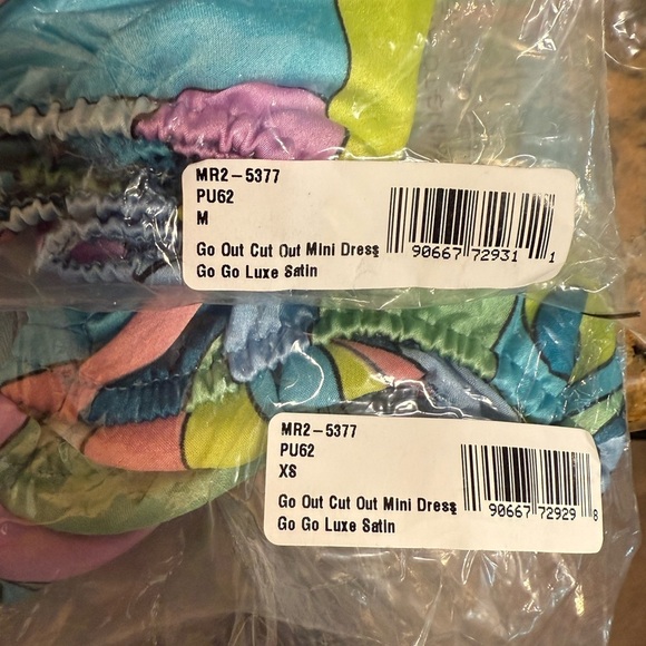 Show Me Your Mumu Go Out Cut Out Mini Dress Go Go Luxe Satin Blue Green XS, M - Picture 10 of 10